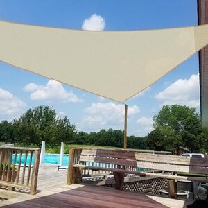 NEW Sun Shade Sail 27'x27'x27',  Style TAPT27-3, Beige